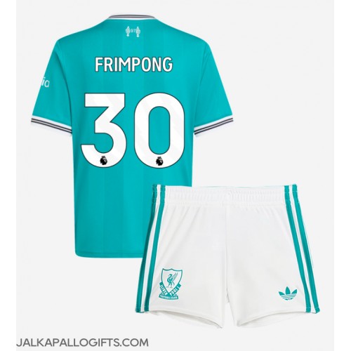 Liverpool Jeremie Frimpong #30 Kolmas Peliasu Lasten 2025-26 Lyhythihainen (+ Lyhyet housut)
